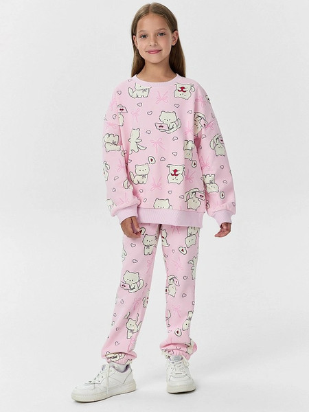 Изображение товара Штаны детские Mark Formelle 187834 (р.110-56, котики на розовом)