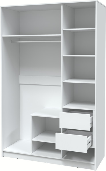 Изображение товара Шкаф Интерлиния Концепт КТ-Ш3 Деко  (белый платинум/дуб снежный)