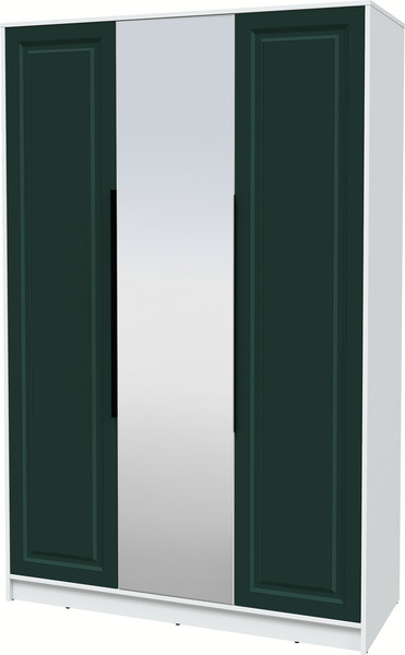 Изображение товара Шкаф Интерлиния Концепт КТ-Ш3з Деко (белый платинум/изумруд)