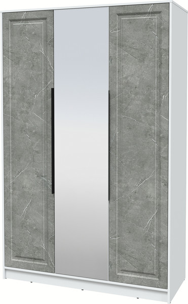 Изображение товара Шкаф Интерлиния Концепт КТ-Ш3з Деко (белый платинум/керамика)