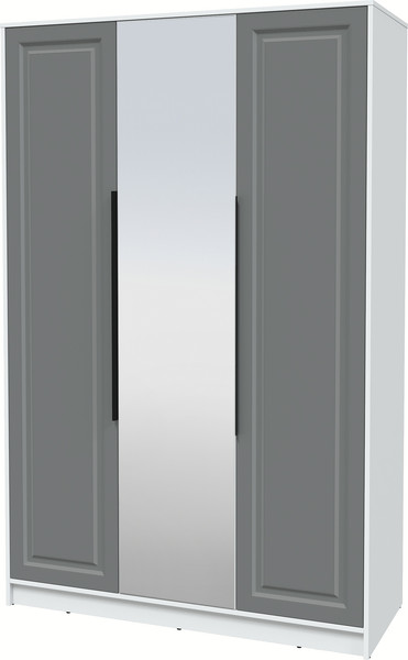 Изображение товара Шкаф Интерлиния  Концепт КТ-Ш3з Деко (белый платинум/серый)