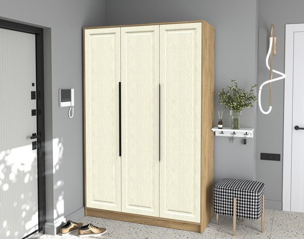 Изображение товара Шкаф Интерлиния Концепт КТ-Ш3 Деко (дуб золотой/дуб снежный)