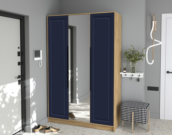 Изображение товара Шкаф Интерлиния Концепт КТ-Ш3з Деко (дуб золотой/индиго)