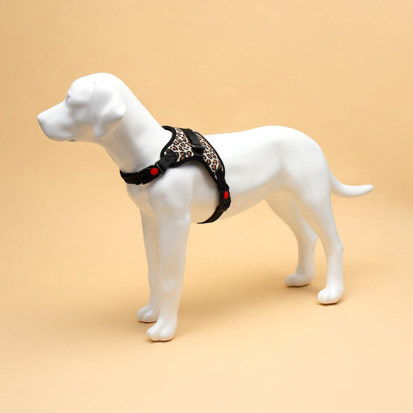 Изображение товара Шлея Sima-Land К7 Светоотражающая / 6990972 (р.L, леопард)