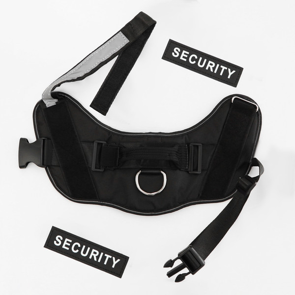 Изображение товара Шлея Sima-Land К9 Светоотражающая / 7626846 (р.ХХL, черный)