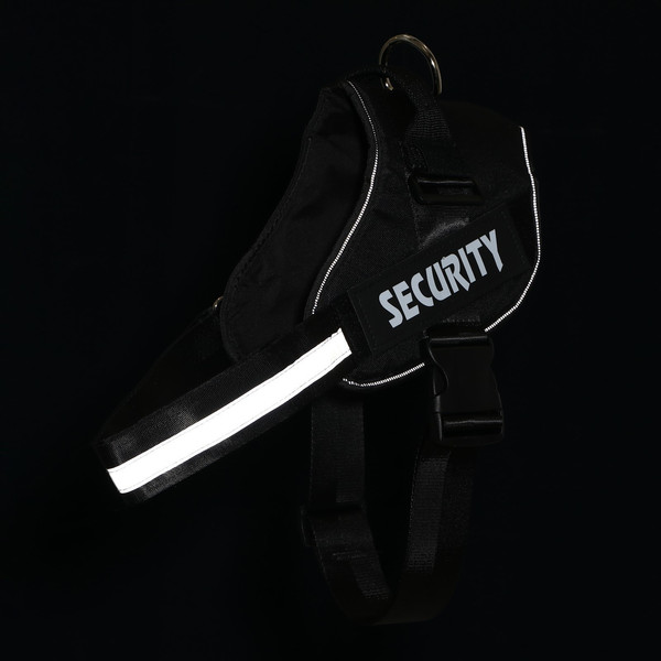 Изображение товара Шлея Sima-Land К9 Светоотражающая / 7626846 (р.ХХL, черный)