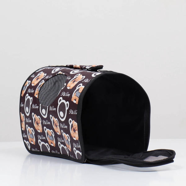 Изображение товара Сумка для животных Sima-Land Бурые медведи / 7984405 (р.S, коричневый)