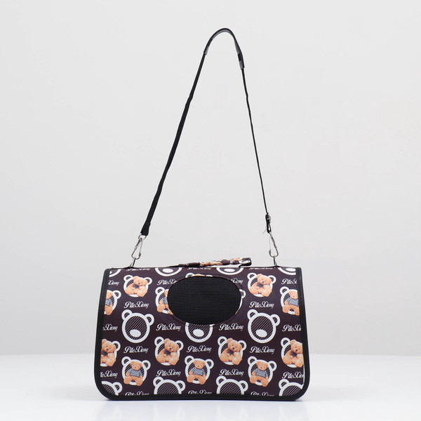 Изображение товара Сумка для животных Sima-Land Бурые медведи / 7984405 (р.S, коричневый)