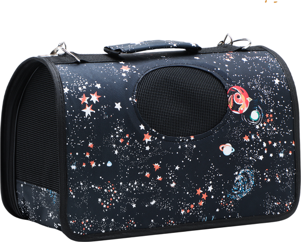 Изображение товара Сумка для животных Sima-Land Звездное небо / 10093125 (р.S, черный)