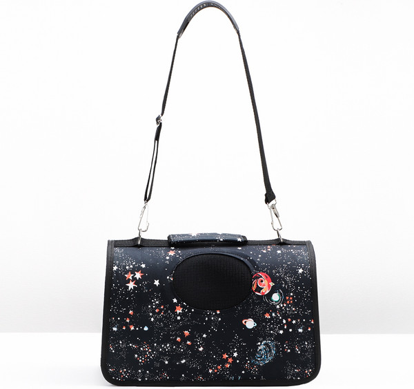 Изображение товара Сумка для животных Sima-Land Звездное небо / 10093125 (р.S, черный)