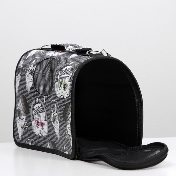 Изображение товара Сумка для животных Sima-Land Зимние коты / 4777613 (р.S)