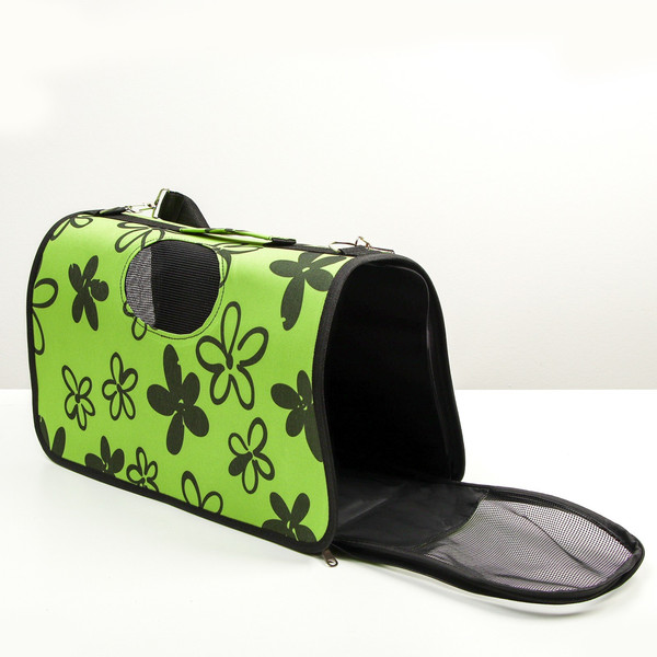 Изображение товара Сумка для животных Sima-Land Цветы / 1523621 (р.М)