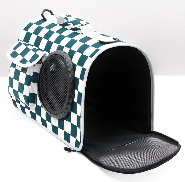 Изображение товара Сумка для животных Sima-Land 10093156 (белый/зеленый)