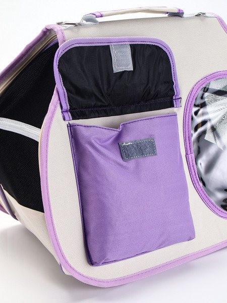 Изображение товара Сумка для животных Sima-Land 10786241 (белый/сиреневый)