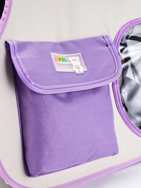 Изображение товара Сумка для животных Sima-Land 10786241 (белый/сиреневый)