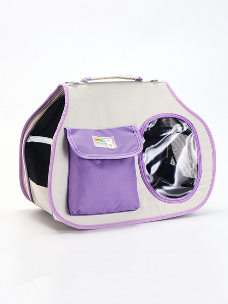 Изображение товара Сумка для животных Sima-Land 10786241 (белый/сиреневый)