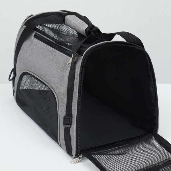 Изображение товара Сумка для животных Sima-Land Сетчатая / 9889773 (серый)