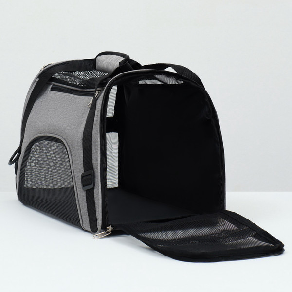 Изображение товара Сумка для животных Sima-Land Сетчатая / 9889773 (серый)