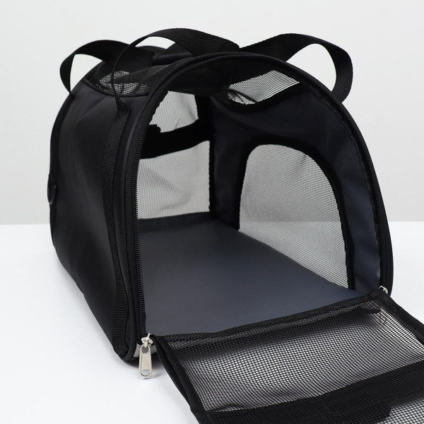 Изображение товара Сумка для животных Sima-Land Сетчатая / 9247570 (черный)