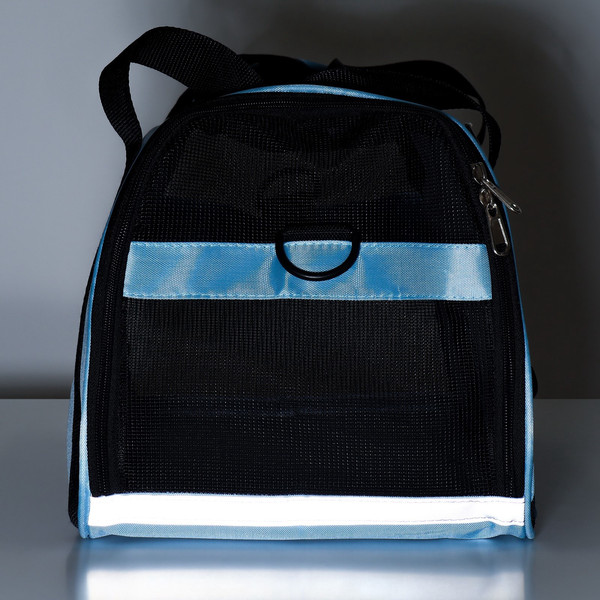 Изображение товара Сумка для животных Sima-Land Сетчатая / 9889776 (голубой)