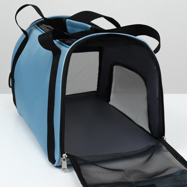 Изображение товара Сумка для животных Sima-Land Сетчатая / 9889776 (голубой)