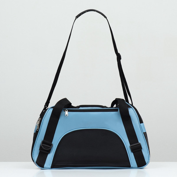 Изображение товара Сумка для животных Sima-Land Сетчатая / 9889776 (голубой)