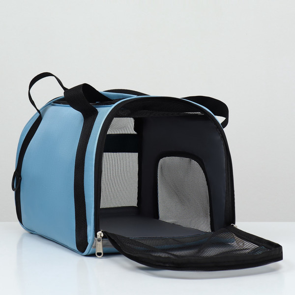 Изображение товара Сумка для животных Sima-Land Сетчатая / 9889776 (голубой)