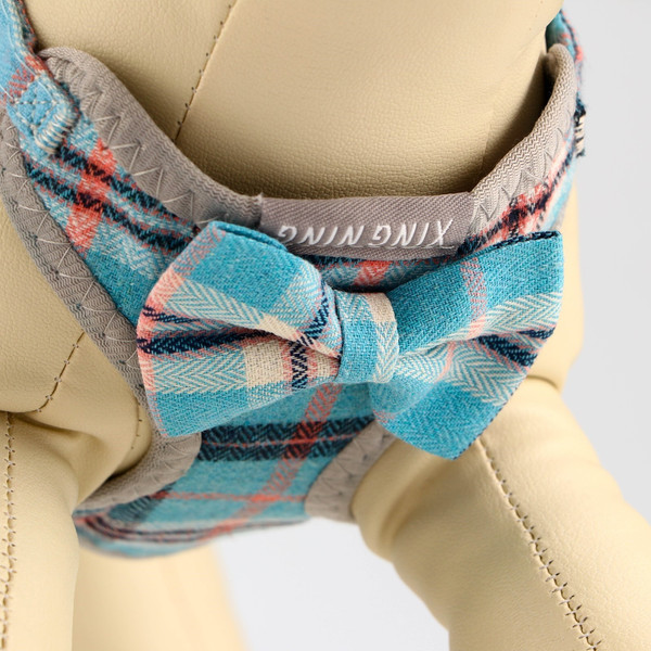 Изображение товара Шлея с поводком Sima-Land 7149021 (серый/голубой)