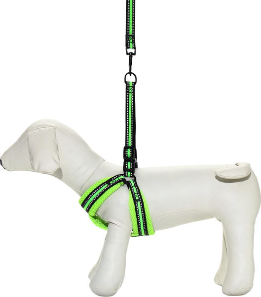 Изображение товара Шлея с поводком Sima-Land Светоотражающий / 7149049 (желтый)