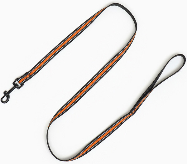 Изображение товара Шлея с поводком Sima-Land Светоотражающий / 9458997 (р.M, оранжевый)