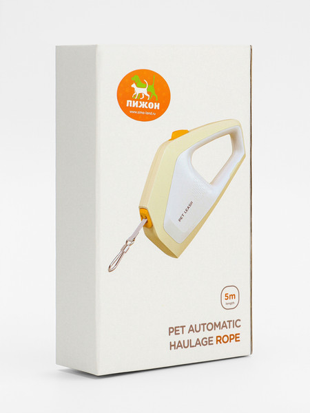 Изображение товара Поводок-рулетка Sima-Land 10895316 (3м, белый/зеленый)