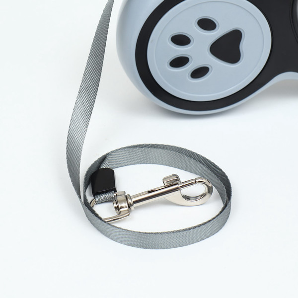 Изображение товара Поводок-рулетка Sima-Land В путь! / 9610306 (серый/черный)