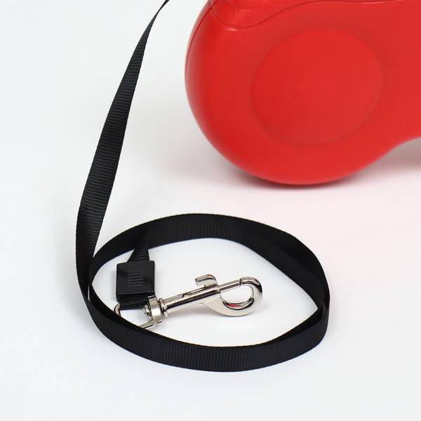 Изображение товара Поводок-рулетка Sima-Land Моноцвет / 9413687 (5м, красный)