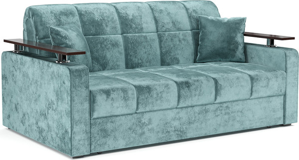 Изображение товара Диван Mebel-Ars Аккордеон Бакли НПБ 180x200 (велюр мятный Plush OWV-27)