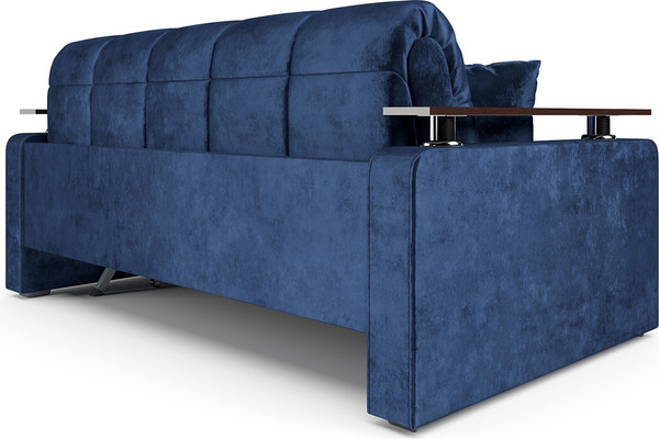 Изображение товара Диван Mebel-Ars Аккордеон Бакли НПБ 180x200 (велюр синий Plush OWV-21)