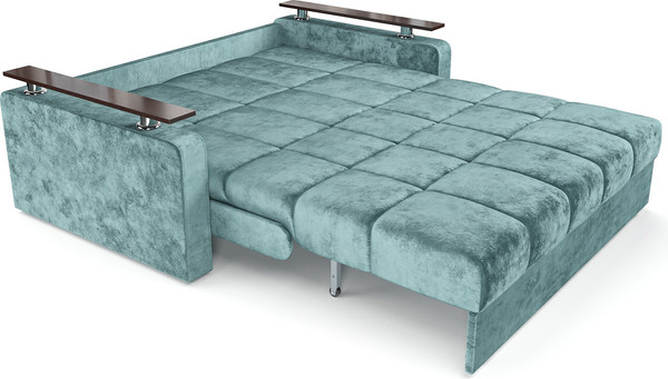 Изображение товара Диван Mebel-Ars Аккордеон Бакли ППУ 120x200 (велюр мятный Plush OWV-27)