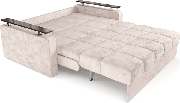 Изображение товара Диван Mebel-Ars Аккордеон Бакли ППУ 140x200 (велюр бежевый Plush OWV-33)