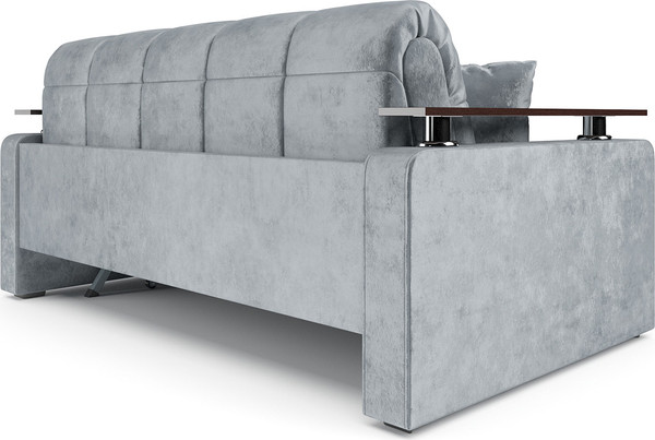 Изображение товара Диван Mebel-Ars Аккордеон Бакли ППУ 140x200 (велюр серый Plush OWV-11)