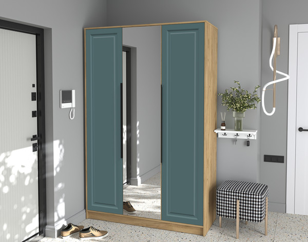 Изображение товара Шкаф Интерлиния Концепт КТ-Ш3з Деко (дуб золотой/верде)