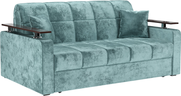 Изображение товара Диван Mebel-Ars Аккордеон Бакли ППУ 180x200 (велюр мятный Plush OWV-27)