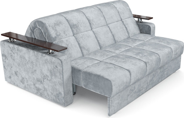 Изображение товара Диван Mebel-Ars Аккордеон Бакли ППУ 180x200 (велюр серый Plush OWV-11)