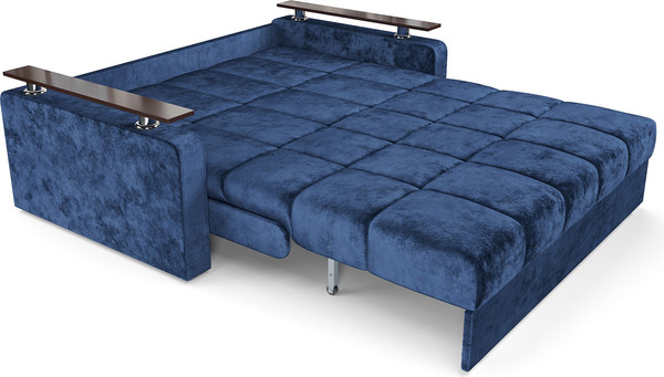 Изображение товара Диван Mebel-Ars Аккордеон Бакли ППУ 180x200 (велюр синий Plush OWV-21)