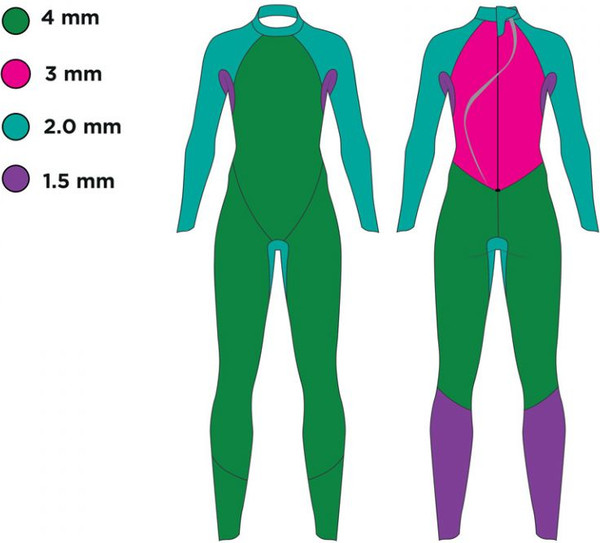 Изображение товара Гидрокостюм для плавания ZoggS Predator Tour Fs Man / 464092 (XL, черный/голубой)