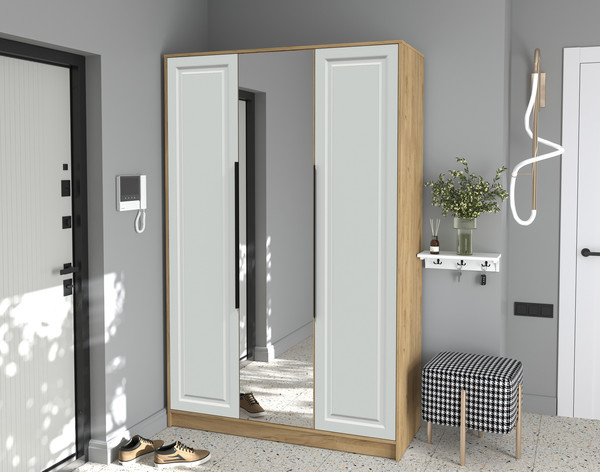 Изображение товара Шкаф Интерлиния Концепт КТ-Ш3з Деко (дуб золотой/грей)