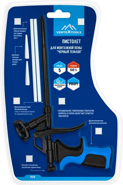 Изображение товара Пистолет для монтажной пены Vertex Tools 9018
