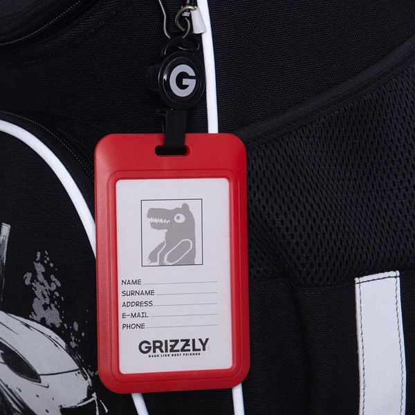 Изображение товара Школьный рюкзак Grizzly RAm-685-6 (черный/серый)