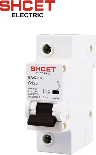 Изображение товара Выключатель автоматический SHCET ВА 47-100 1Р 20А (10kA) хар.С / S0000235