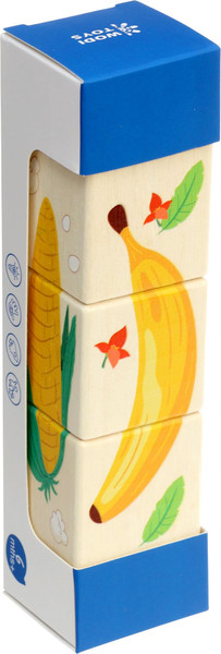Изображение товара Развивающая игрушка Sima-Land Кубики деревянные на оси Овощи / 10917281