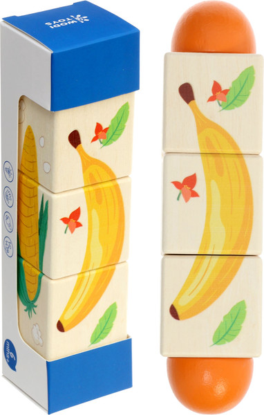 Изображение товара Развивающая игрушка Sima-Land Кубики деревянные на оси Овощи / 10917281