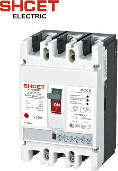 Изображение товара Выключатель автоматический SHCET 57-35 3Р 100А 50kA / S0000568